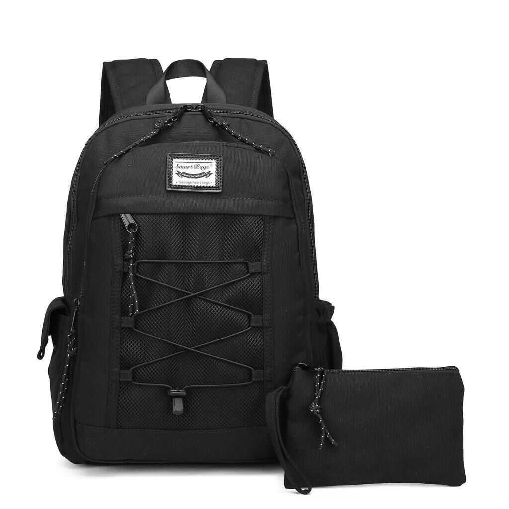 Smart Bags Sırt Çantası Okul Boyu Kalem Kutusu Hediyeli 3238 01 Siyah