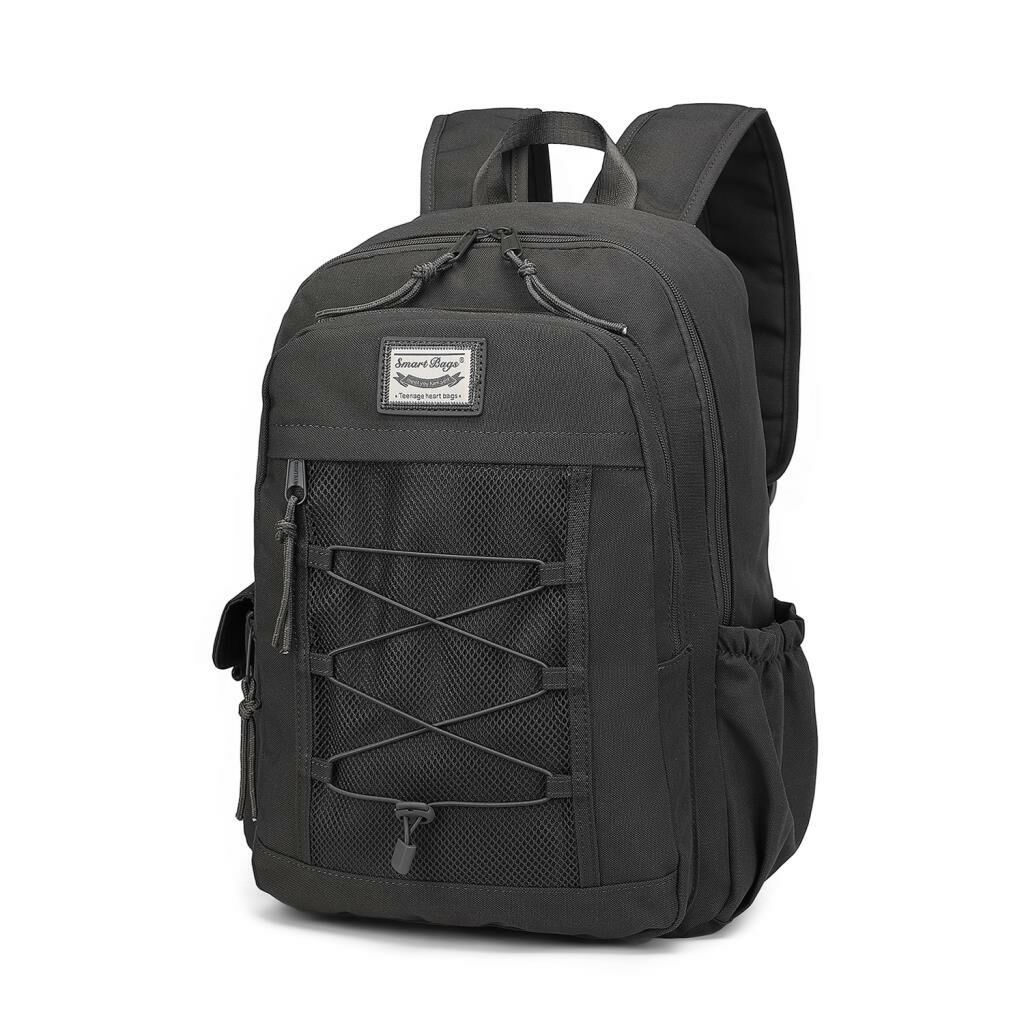 Smart Bags Sırt Çantası Okul Boyu Kalem Kutusu Hediyeli 3238 Koyu Gri