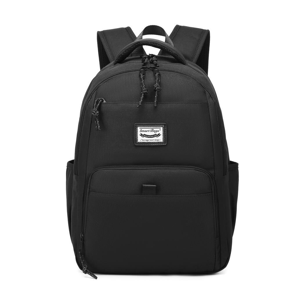 Smart Bags Sırt Çantası Okul Boyu Laptop Gözlü 3159 01 Siyah