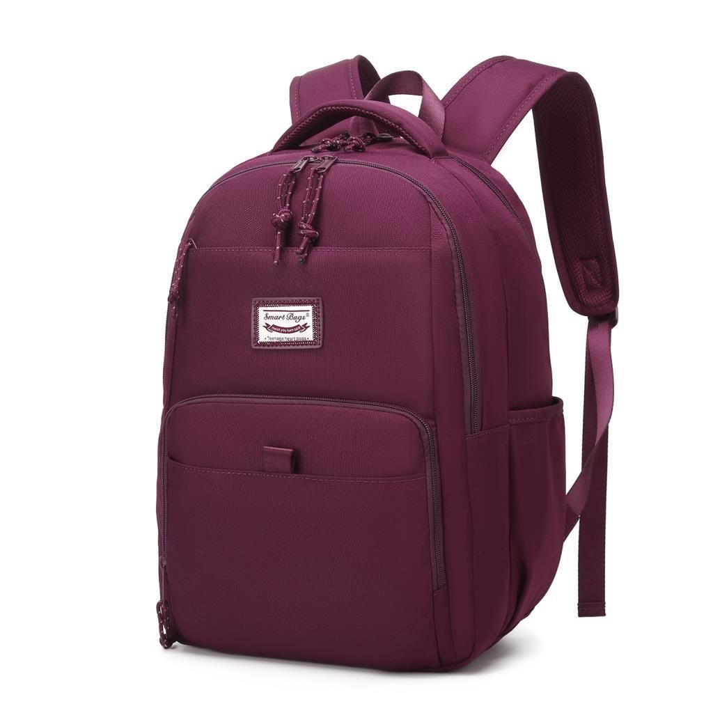 Smart Bags Sırt Çantası Okul Boyu Laptop Gözlü 3159 Bordo