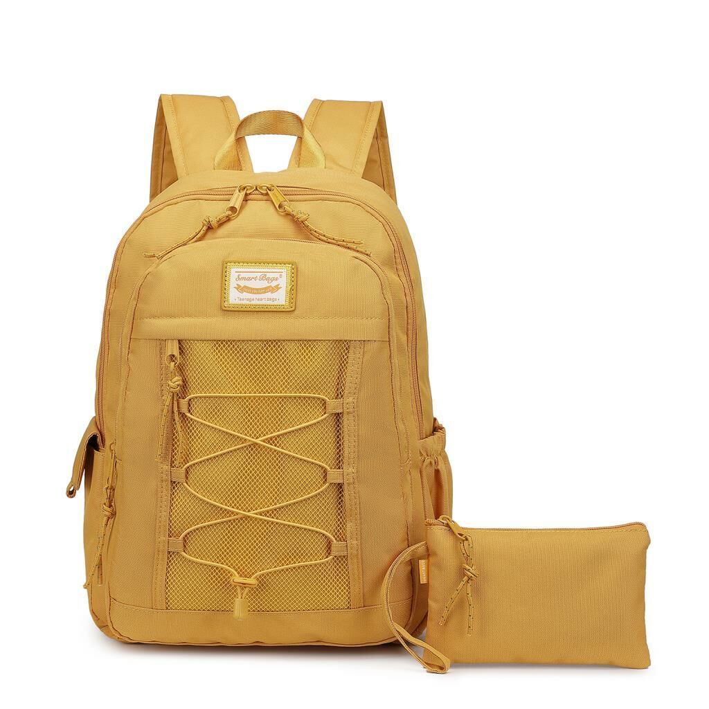 Smart Bags Sırt Çantası Okul Boyu Kalem Kutusu Hediyeli 3238 Hardal