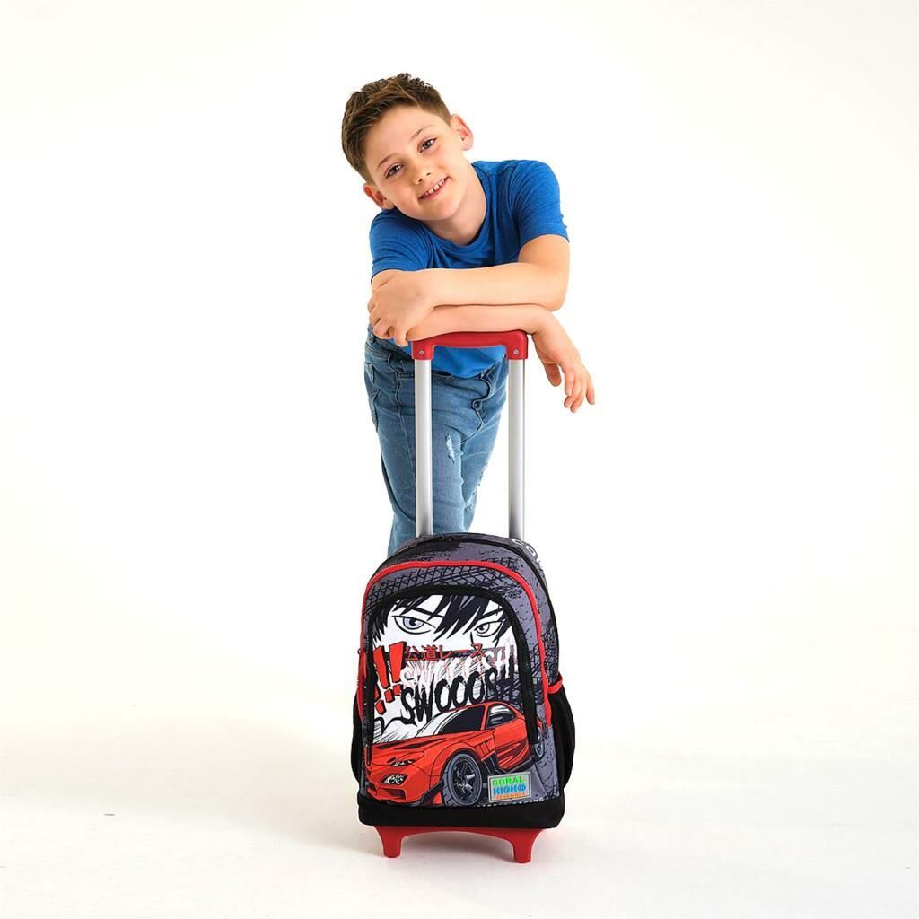 Coral High Büyük Boy Çekçekli Sırt Çantası Anime Araba 23947
