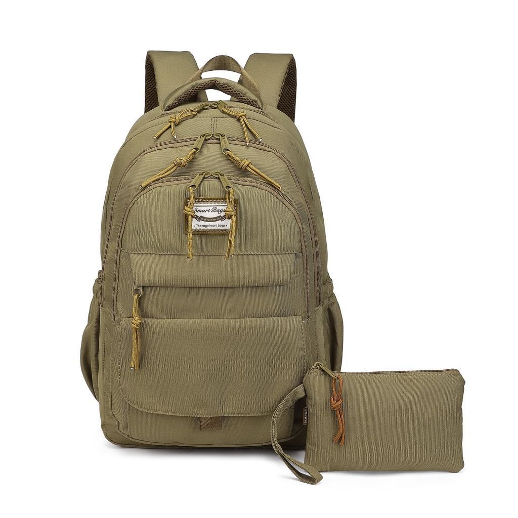 Smart Bags Sırt Çantası Okul Boyu Kalem Kutusu Hediyeli 3235 Camel