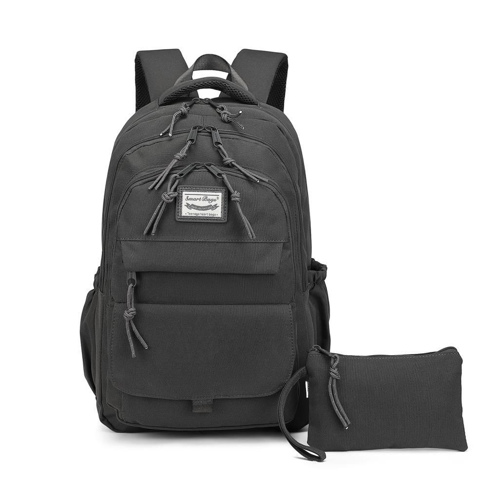 Smart Bags Sırt Çantası Okul Boyu Kalem Kutusu Hediyeli 3235 Koyu Gri