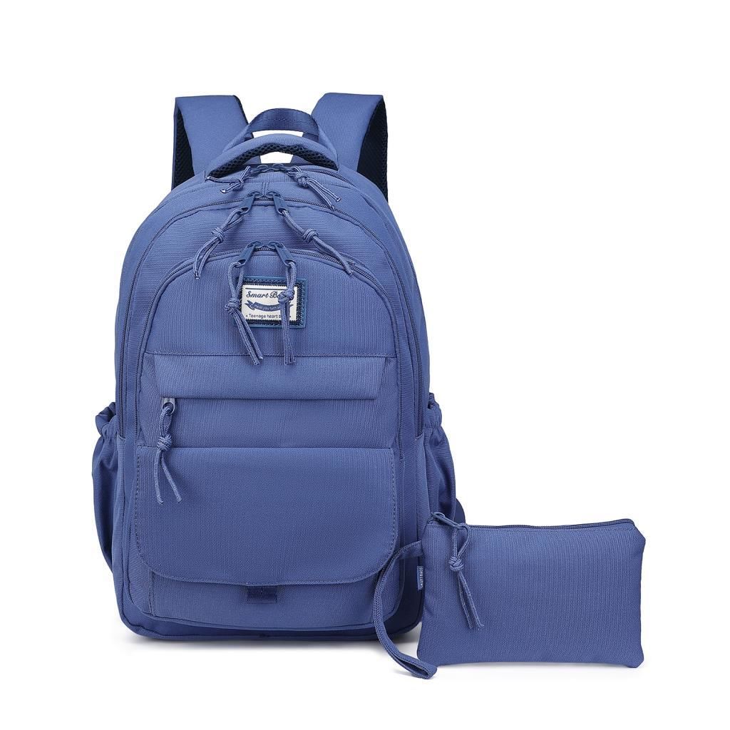 Smart Bags Sırt Çantası Okul Boyu Kalem Kutusu Hediyeli 3235 J.Mavi
