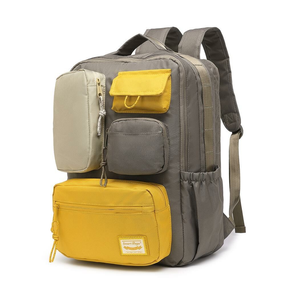 Smart Bags Sırt Çantası Okul Boyu Kalem Kutusu Hediyeli 3231 Kahve