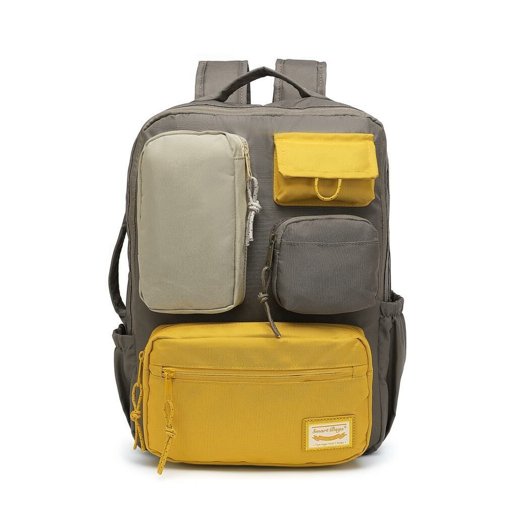 Smart Bags Sırt Çantası Okul Boyu Kalem Kutusu Hediyeli 3231 Kahve