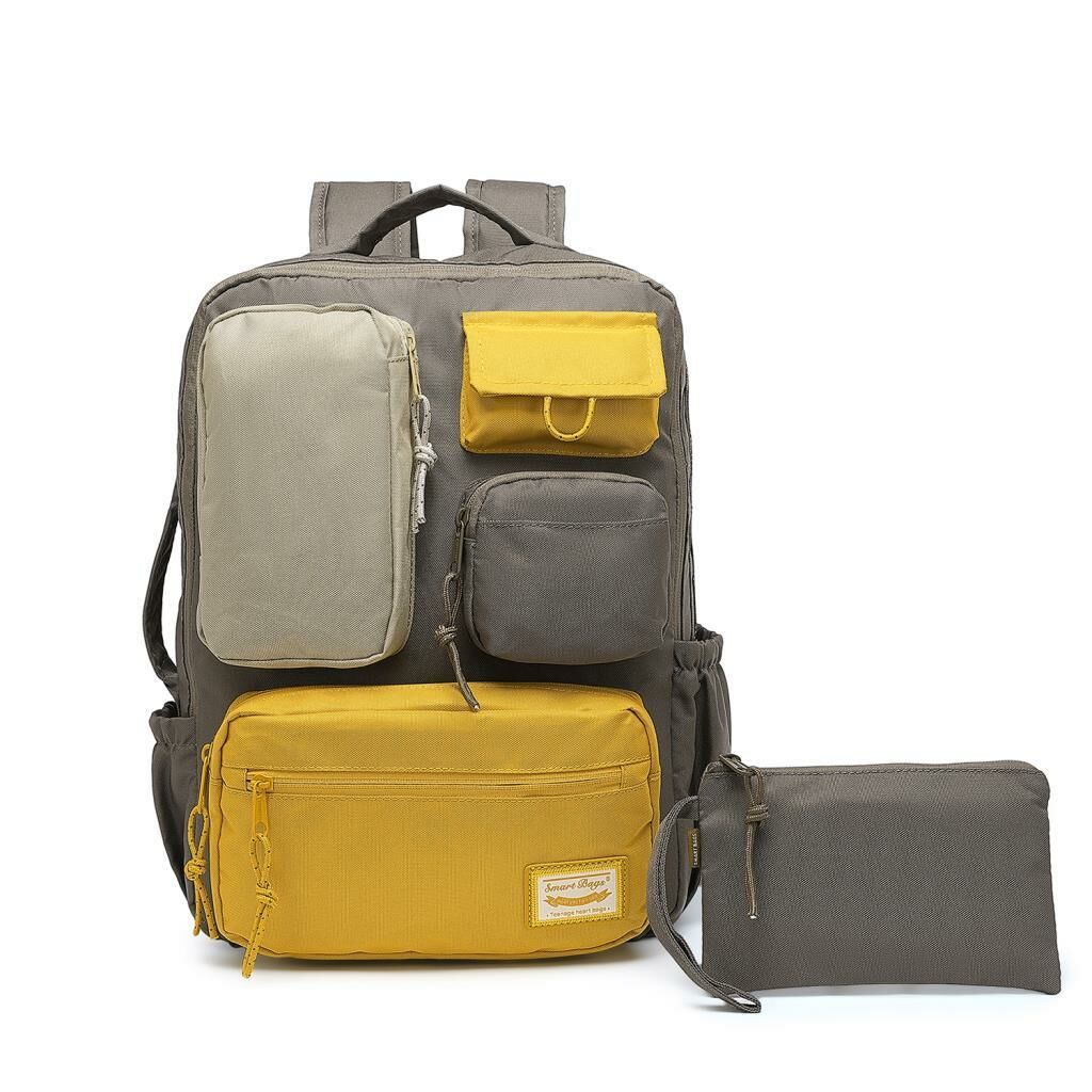 Smart Bags Sırt Çantası Okul Boyu Kalem Kutusu Hediyeli 3231 Kahve