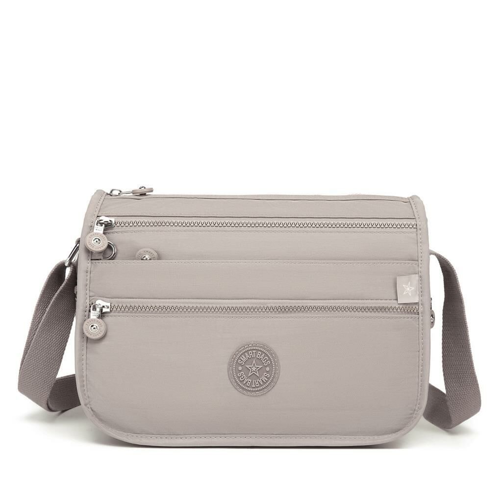 1128 Krinkıl Kumaş Bayan Postacı Omuz Çantası Smart Bags A.Vizon