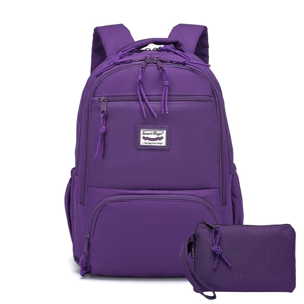Smart Bags Sırt Çantası Okul Boyu Kalem Kutusu Hediyeli 3196 Mor
