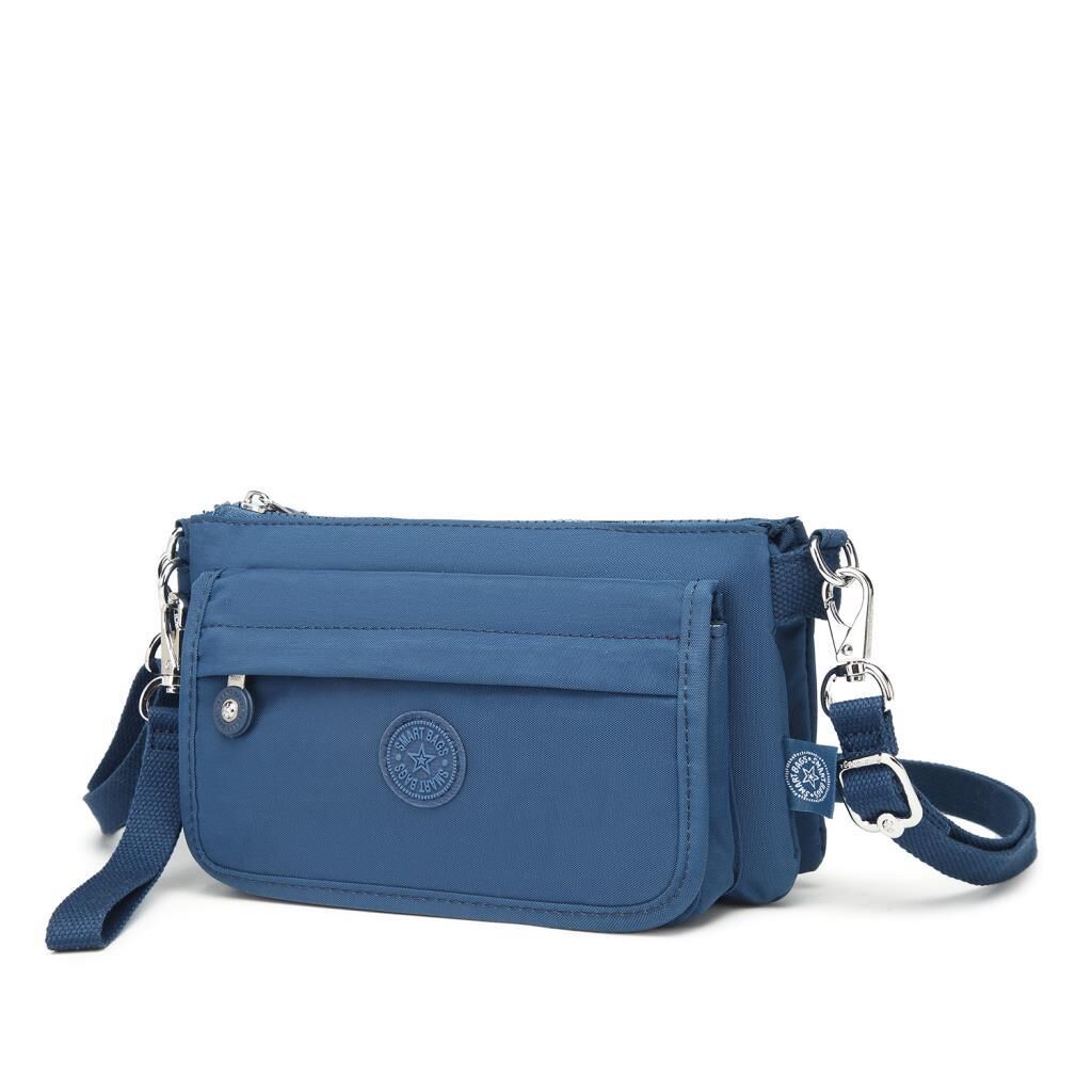 Minik Boy Krinkıl Kumaş Kadın Postacı Çantası Smart Bags 1191 Laci