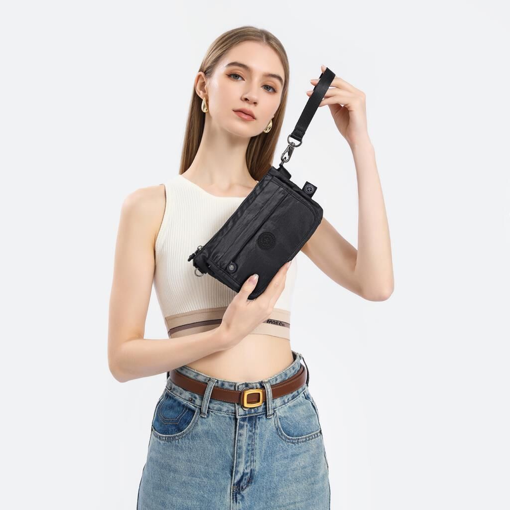 Minik Boy Krinkıl Kumaş Kadın Postacı Çantası Smart Bags 1191 Laci
