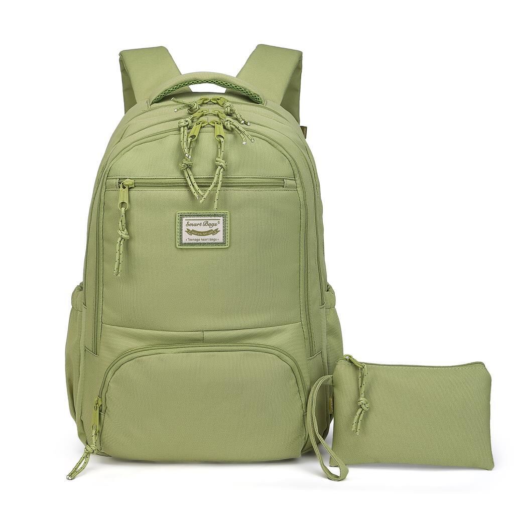 Smart Bags Sırt Çantası Okul Boyu Kalem Kutusu Hediyeli 3196 New Yeşil