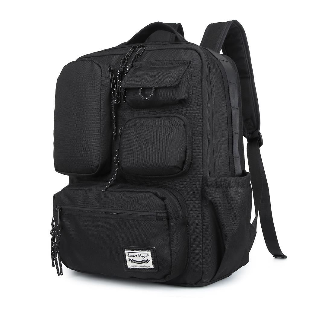 Smart Bags Sırt Çantası Okul Boyu Kalem Kutusu Hediyeli 3210 01 Siyah