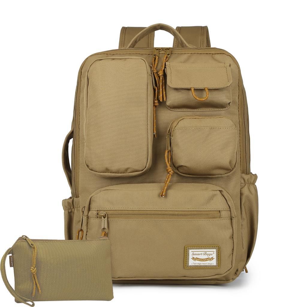 Smart Bags Sırt Çantası Okul Boyu Kalem Kutusu Hediyeli 3210 Camel