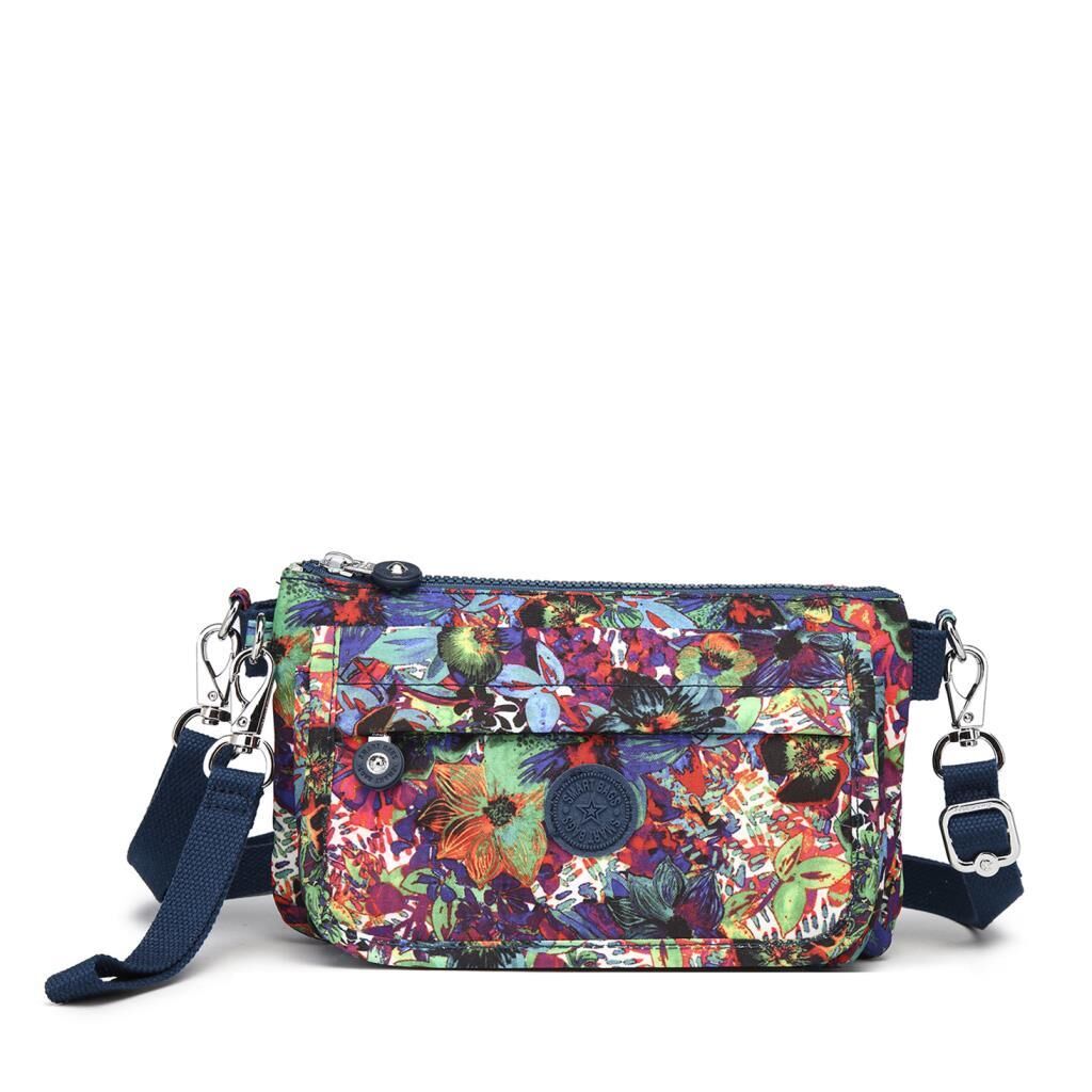 Minik Boy Krinkıl Kumaş Kadın Postacı Çantası Smart Bags 1191 Petunia