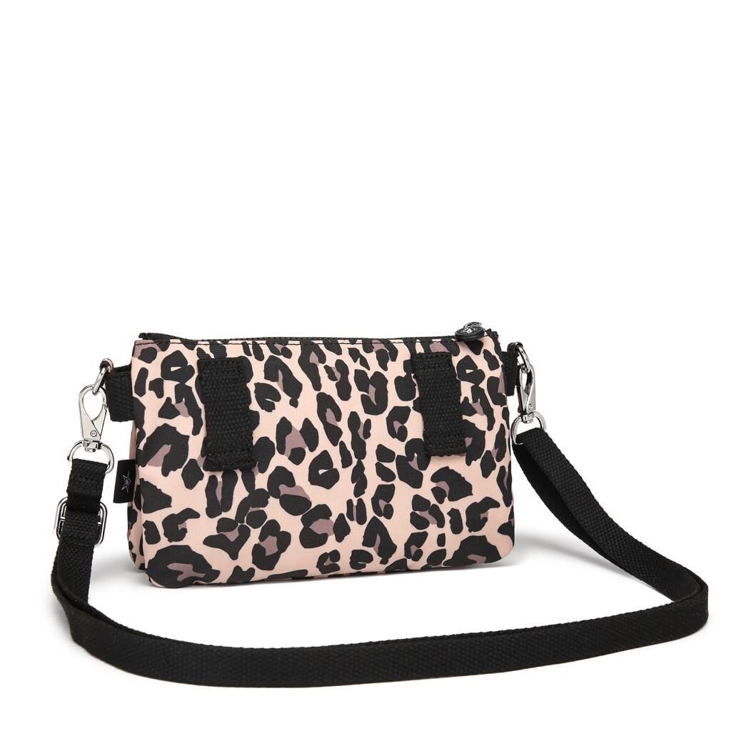 Minik Boy Krinkıl Kumaş Kadın Postacı Çantası Smart Bags 1191 Leopar