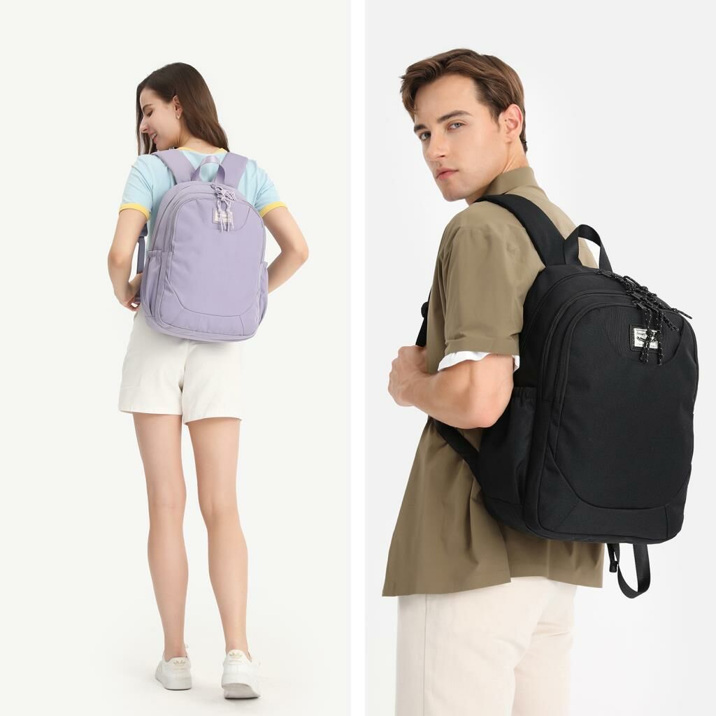 Smart Bags Sırt Çantası Okul Boyu Laptop Gözlü 3199 Lila