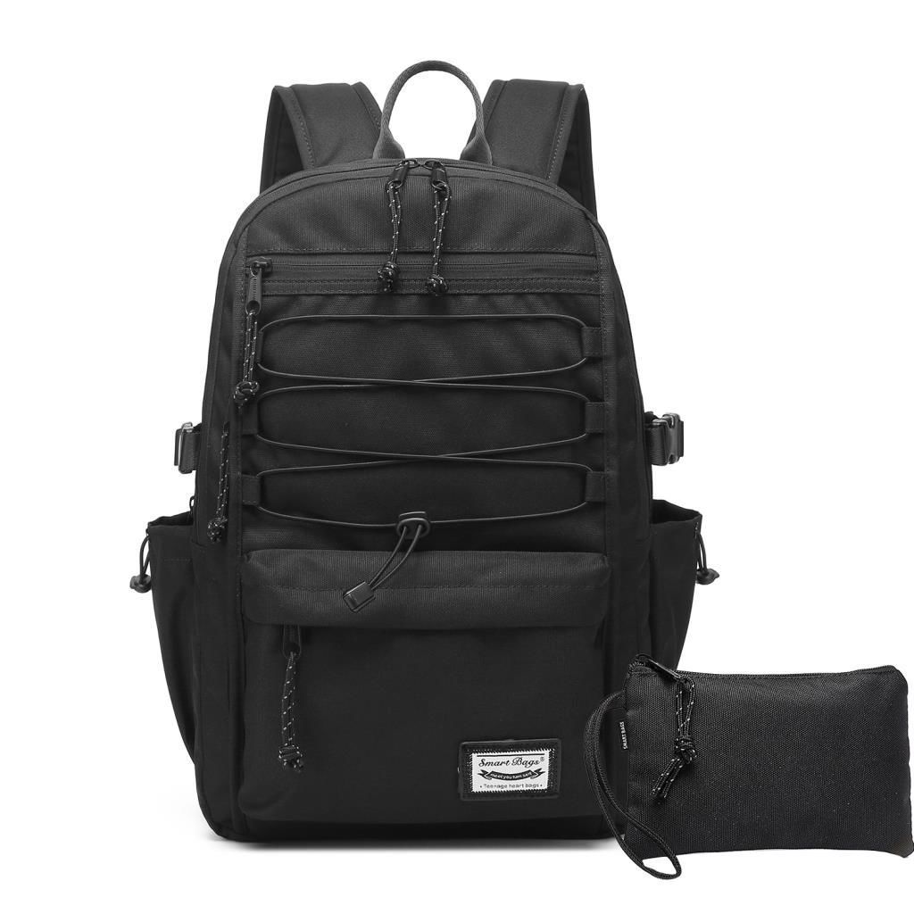 Smart Bags Sırt Çantası Okul Boyu Kalem Kutusu Hediyeli 3156 01 Siyah