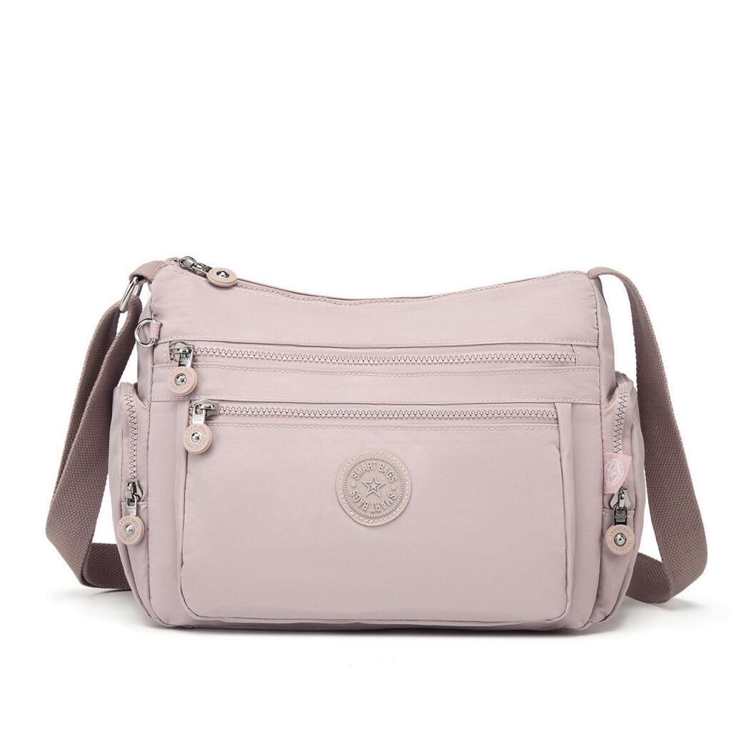 1115 Krinkıl Kumaş Bayan Omuz Çantası Smart Bags Kum