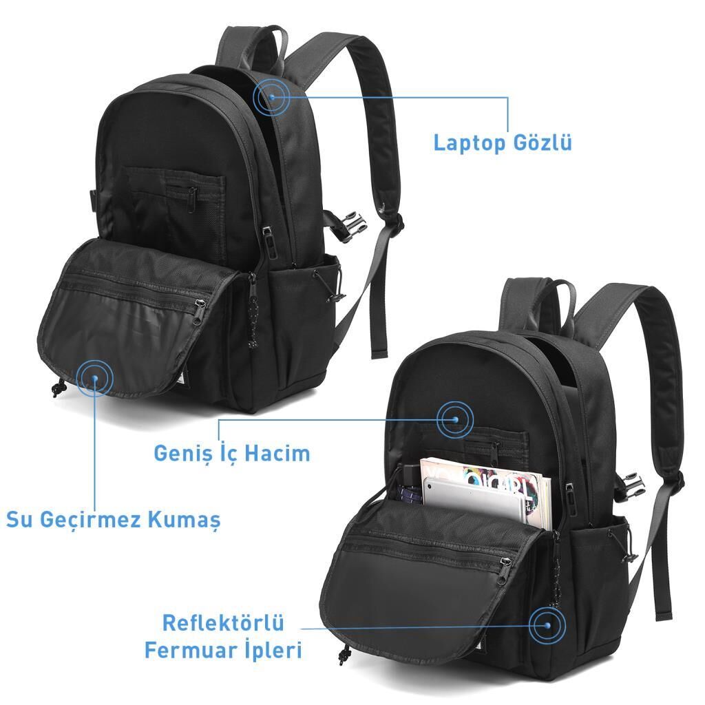 Smart Bags Sırt Çantası Okul Boyu Kalem Kutusu Hediyeli 3156 Vişne