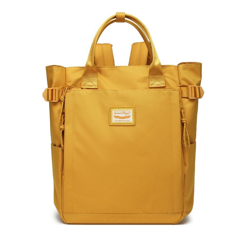 Smart Bags Sırt Çantası Okul Boyu Laptop Gözlü 3194 Hardal