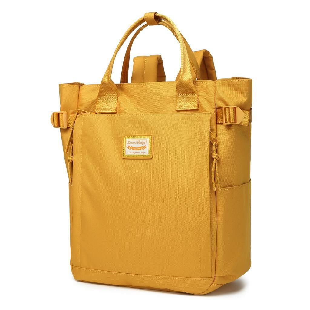 Smart Bags Sırt Çantası Okul Boyu Laptop Gözlü 3194 Hardal