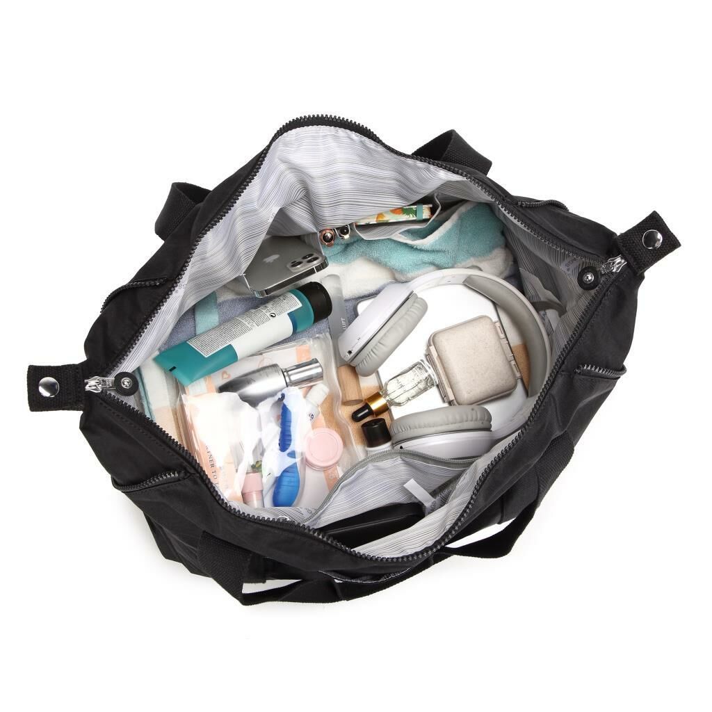 Smart Bags Dev Boy Kadın Çantası Krinkıl Kumaş 3082 Hardal
