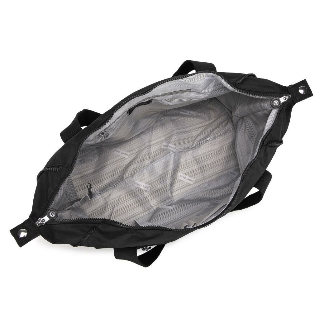 Smart Bags Dev Boy Kadın Çantası Krinkıl Kumaş 3082 Hardal