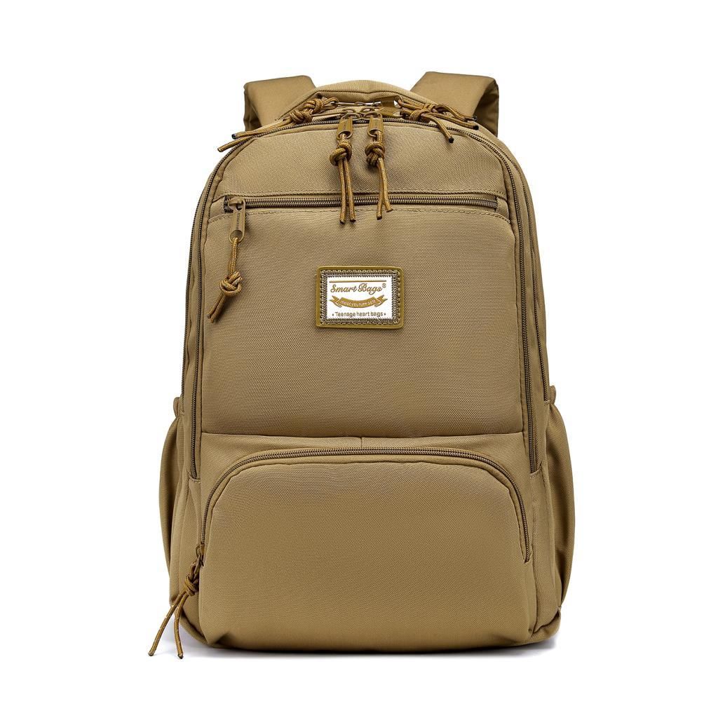 Smart Bags Sırt Çantası Okul Boyu Laptop Gözlü 3196 Camel