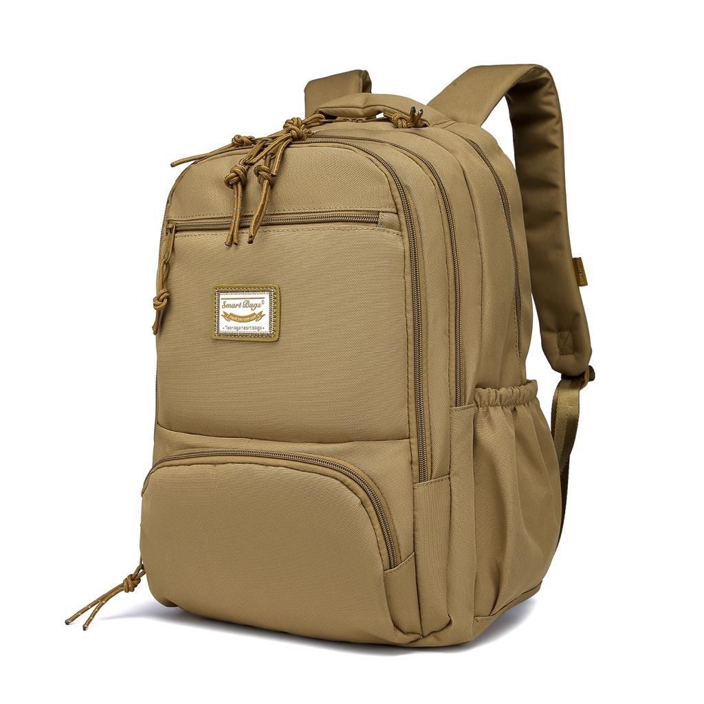 Smart Bags Sırt Çantası Okul Boyu Laptop Gözlü 3196 Camel