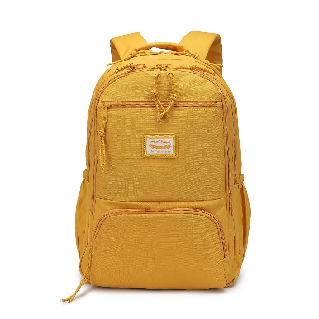 Smart Bags Sırt Çantası Okul Boyu Laptop Gözlü 3196 Hardal