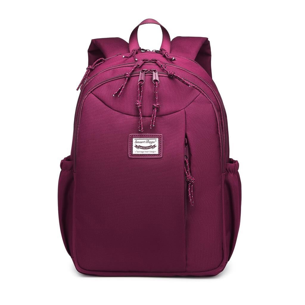 Smart Bags Sırt Çantası Okul Boyu Laptop Gözlü 3200 Bordo