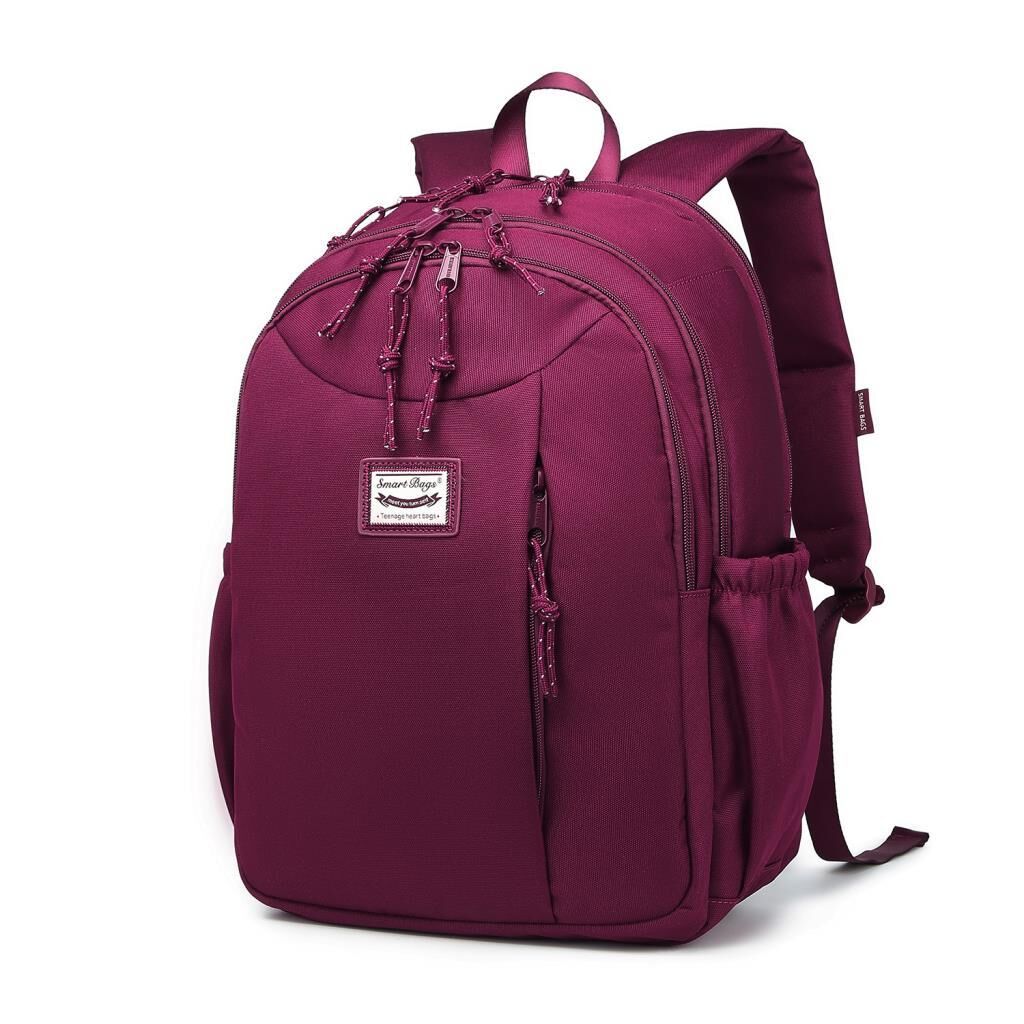 Smart Bags Sırt Çantası Okul Boyu Laptop Gözlü 3200 Bordo