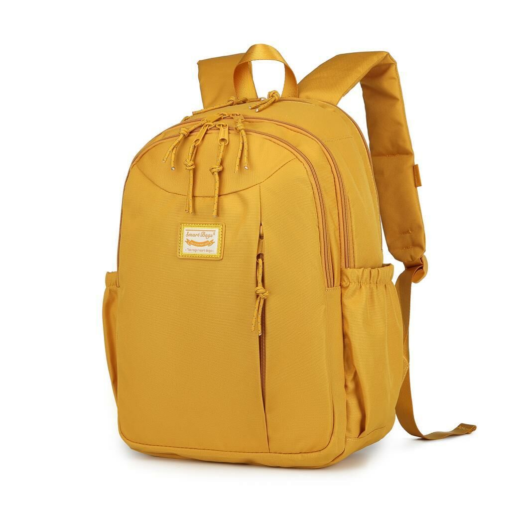 Smart Bags Sırt Çantası Okul Boyu Laptop Gözlü 3200 Hardal