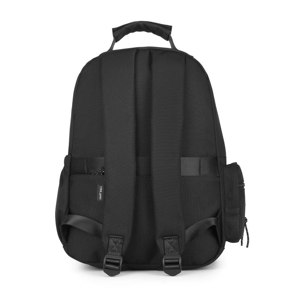 Smart Bags Sırt Çantası Okul Boyu Laptop Gözlü 3205 01 Siyah