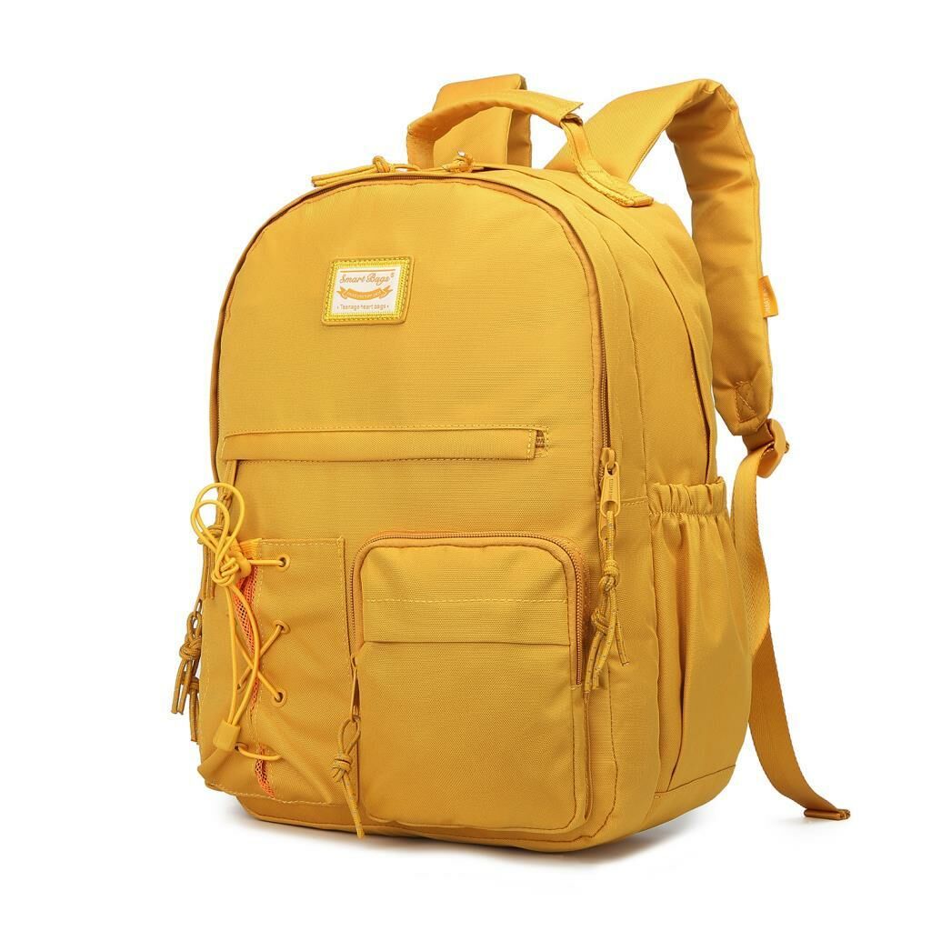 Smart Bags Sırt Çantası Okul Boyu Laptop Gözlü 3205 Hardal