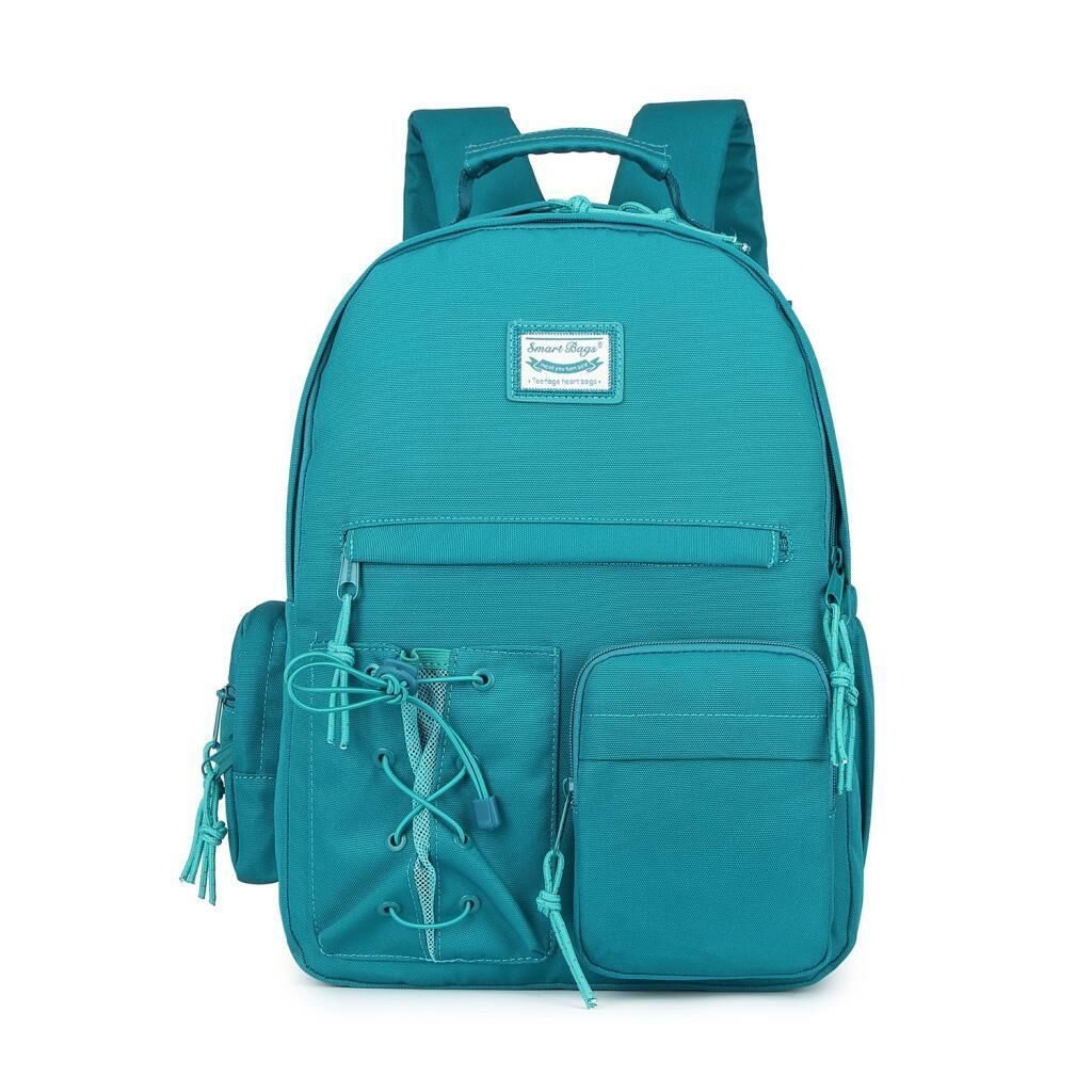 Smart Bags Sırt Çantası Okul Boyu Laptop Gözlü 3205 Petrol