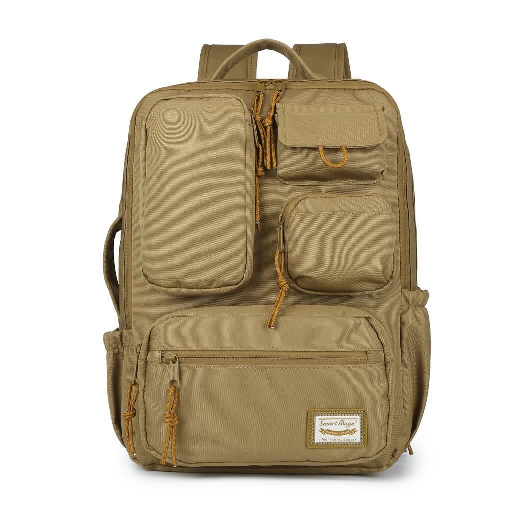 Smart Bags Sırt Çantası Okul Boyu Laptop Gözlü 3210 Camel