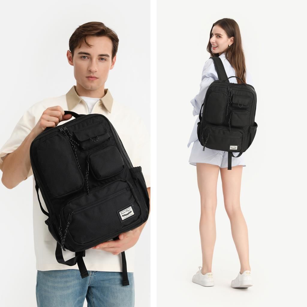 Smart Bags Sırt Çantası Okul Boyu Laptop Gözlü 3210 A.Gri