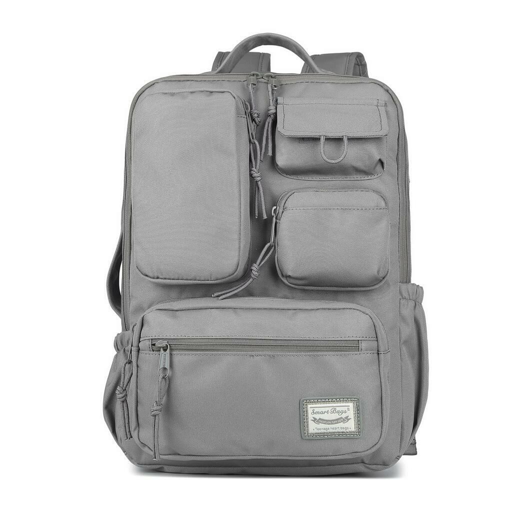 Smart Bags Sırt Çantası Okul Boyu Laptop Gözlü 3210 Vizon