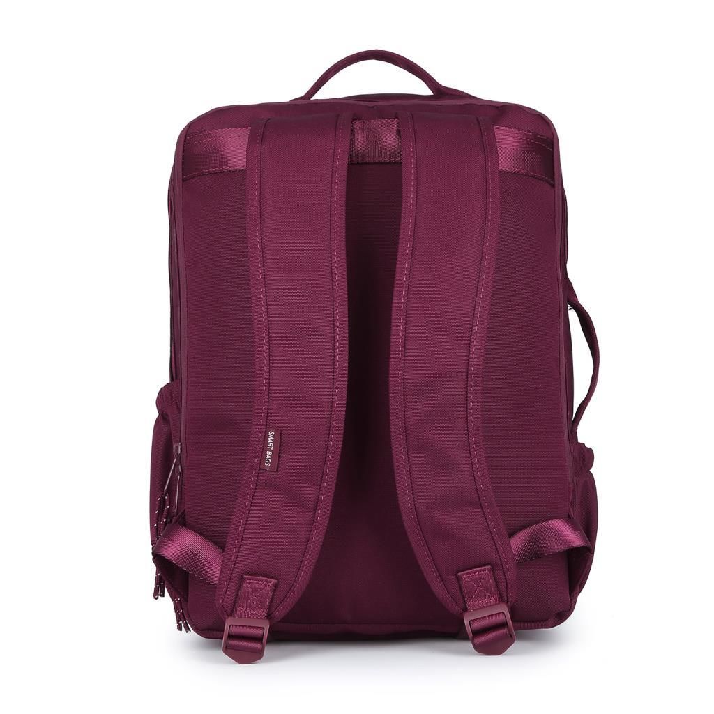 Smart Bags Sırt Çantası Okul Boyu Laptop Gözlü 3210 Bordo