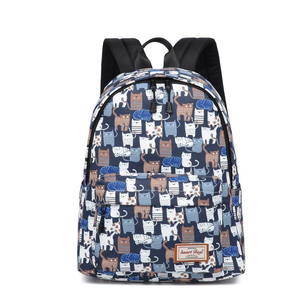 Smart Bags Printed Edition Uniseks Okul Sırt Çantası 3224 BW Cats