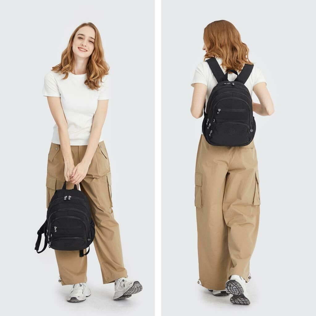 Orta Boy Kadın Sırt Çantası Smart Bags Krinkıl Kumaş 3223 Laci