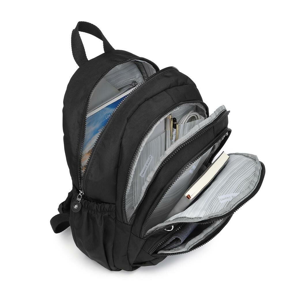 Orta Boy Kadın Sırt Çantası Smart Bags Krinkıl Kumaş 3223 Laci