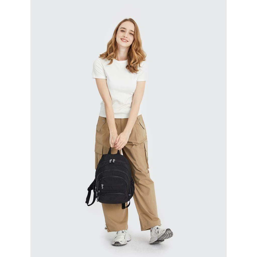 Orta Boy Kadın Sırt Çantası Smart Bags Krinkıl Kumaş 3223 Laci