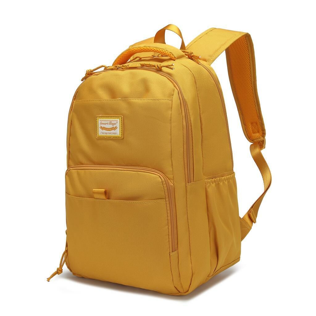 Smart Bags Sırt Çantası Okul Boyu Laptop Gözlü 3159 Hardal