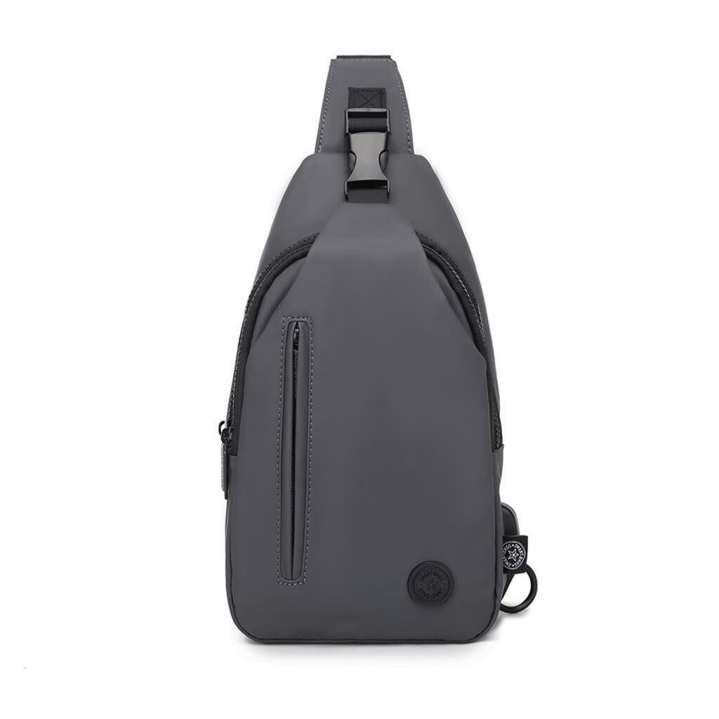 Gumi Kumaş Smart Bags Uniseks Bodybag Omuz Çantası 8654 Gri