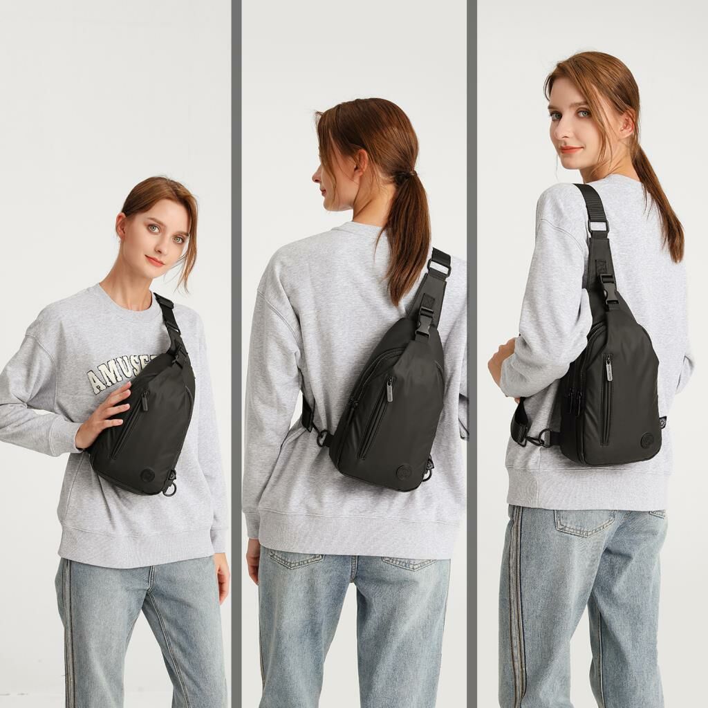Gumi Kumaş Smart Bags Uniseks Bodybag Omuz Çantası 8654 29 Koyu Yeşil