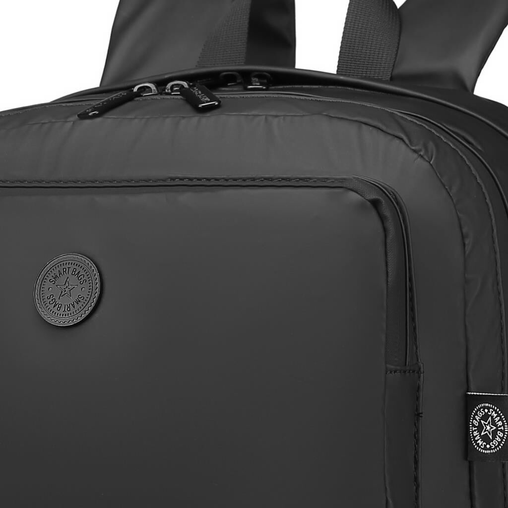Gumi Kumaş Smart Bags Uniseks Büyük Boy Sırt Çantası 8761 01 Siyah